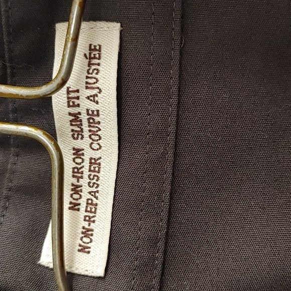 Pronto-Uomo Non Iron Gray Slim Fit Dress Shirt 32/33 - Picture 4 of 11